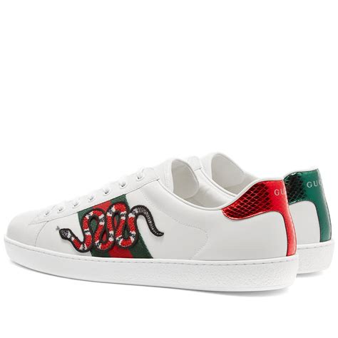 gucci sneakers ace snake|gucci ace metallic snakeskin sneakers.